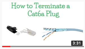 terminate cat6a plug