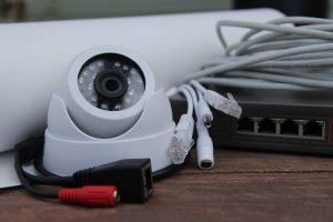 CCTV camera on the table
